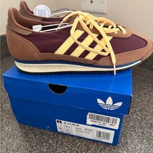 Adidas SL 72 OG Sneakers - Burgundy and Yellow
